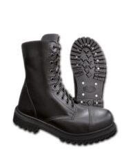 Brandit Phantom Leatherboots -  eyelets Black Unisex Black