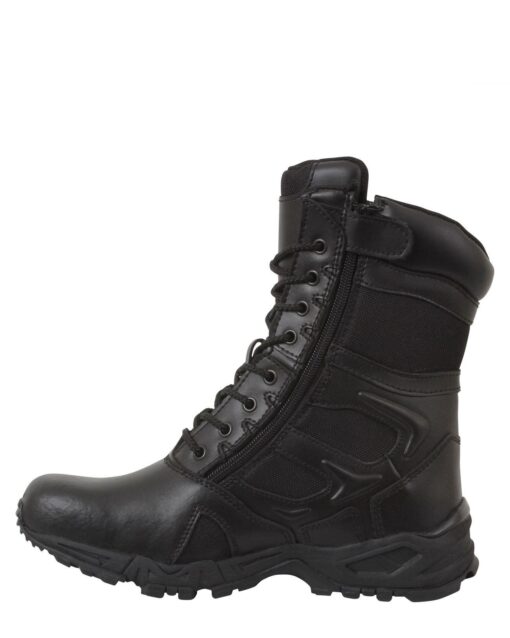 Rothco Forced Entry Deployment Boot With Side Zipper Black Unisex Black
