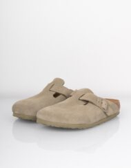 Birkenstock - Sko - Boston Suede Leather - Faded Khaki  Beige