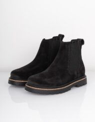 Birkenstock - Sko - Highwood Slip On Women Suede Leather - Black  Sort