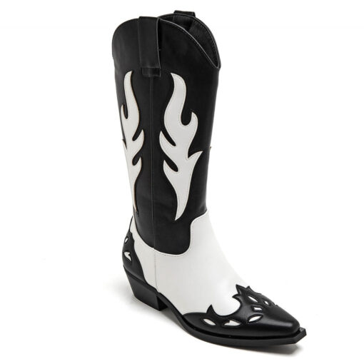 Abby Dame cowboystøvle A - Black Female Sort