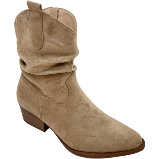 Angelique dame cowboystøvler  - Kaki Female