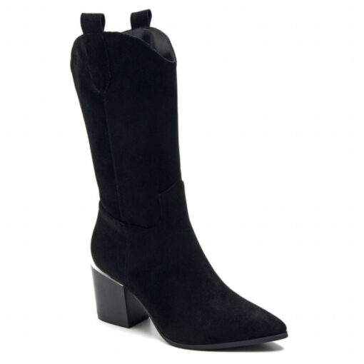 Astrid dame cowboystøvler  - Black Female Sort