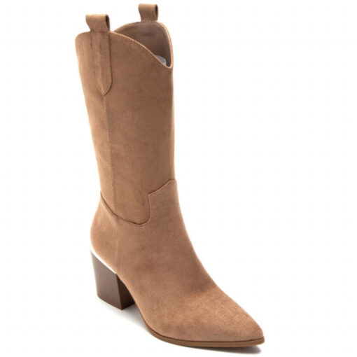 Astrid dame cowboystøvler  - Camel Female Camel