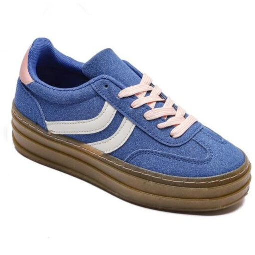 Claudette dame sneakers  - Blue Female Blå