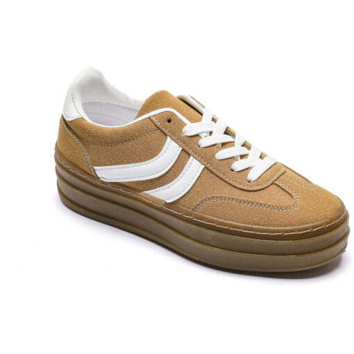 Claudette dame sneakers  - Yellow Female Gul