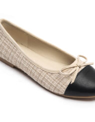 Danielle dame ballerina sko  - Beige Female Beige
