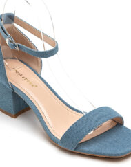 Edera dame stiletter med blokhæl  - Jeans Female