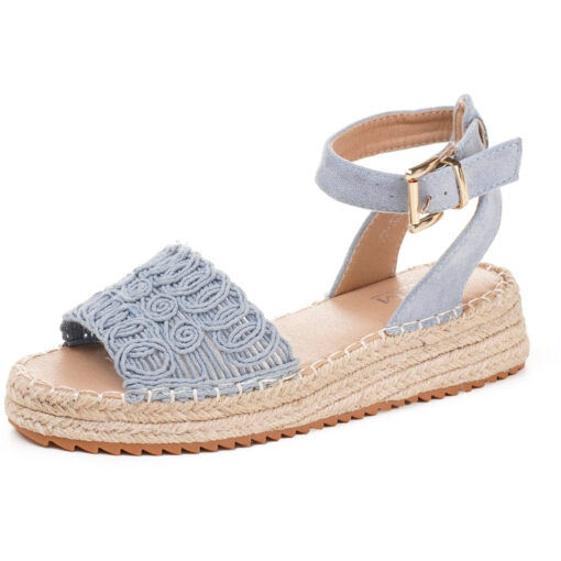 Eline dame sandal - - Blue Female Blå