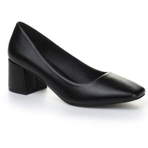 Elle dame sko  - Black PU Female Sort