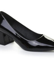 Elle dame sko  - Black Patent Female Sort