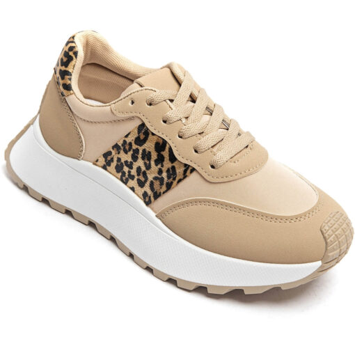 Genevieve dame sneakers  - Leopard Female Leopard