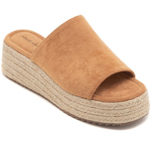 Hailey plateau sandaler  - Camel Unisex Camel