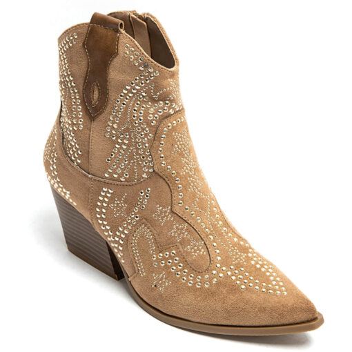 Jacqueline dame cowboystøvler A - Camel Female Camel