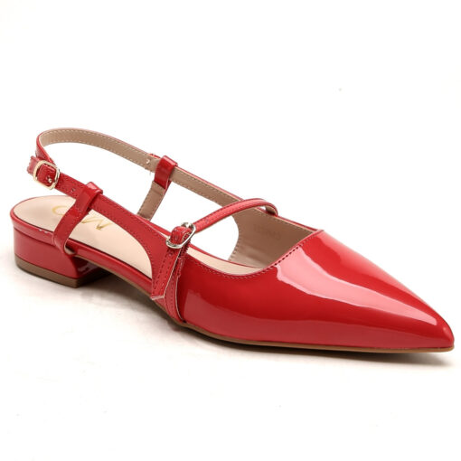 Jeanne dame sling back ballerina sko  - Red Female