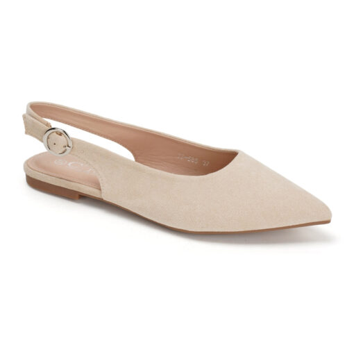 Josette dame slingback ballerina sko - - Beige Female Beige