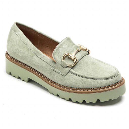 Leah Dame loafers  - Green Female Grøn