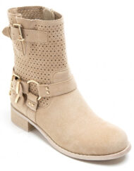 Malou dame bikerstøvler A - Beige Female Beige