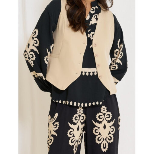 Marta Du Chateau dame vest MdcVilde  - Beige Female Beige
