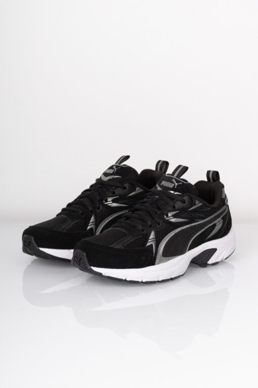 Puma - Sneakers - Milenio Tech Suede - Black-Silver-Cool Dark Grey  Sort