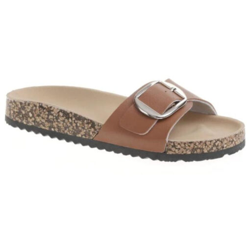 Sally dame sandal  - Camel Female Camel