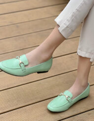 Silia dame Loafers - - Green Female Grøn