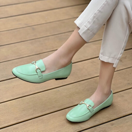 Silia dame Loafers - - Green Female Grøn