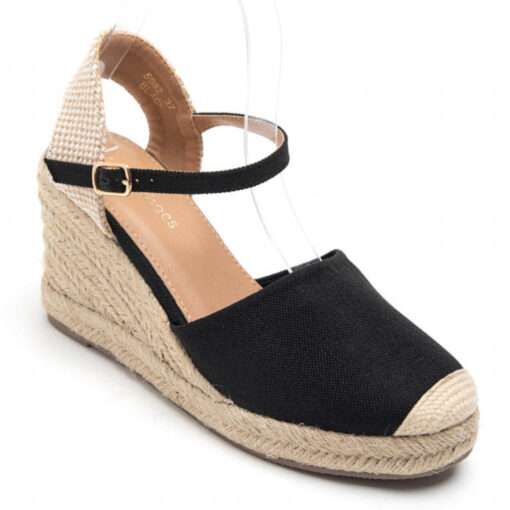 Vicca Dame plateau sandal  - Black Female Sort