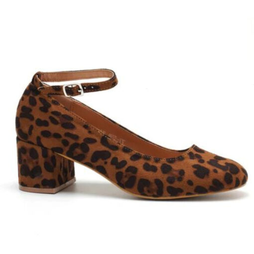Dominique dame sko - - Leopard Female Leopard