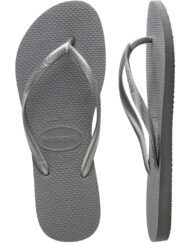 Havaianas Slippers Slim  - Steel Grey Unisex Grå