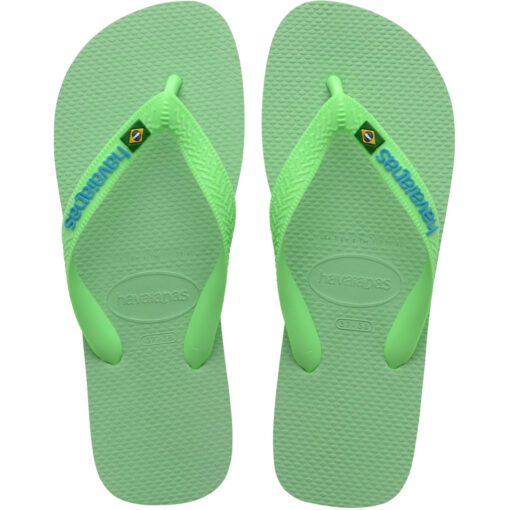 Havaianas Slippers Unisex Brazil Logo  - Green Garden Unisex Grøn
