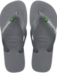 Havaianas Slippers Unisex Brazil Logo  - Steel Grey Unisex Grå